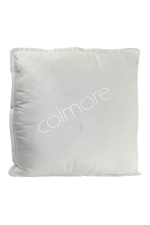 Coussin carré blanc uni 50x50 cm