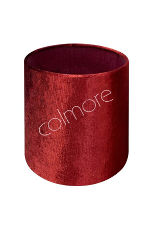 Abat-jour cylindre haut rouge 45x45x45 cm