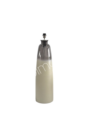 Pied de lampe verre taupe 25x25x69 cm