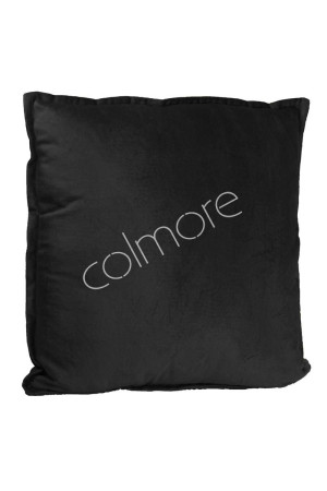 Coussin carré noir uni 50x50 cm