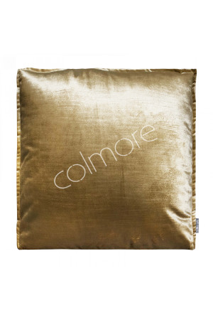 Coussin carré doré uni 50x50 cm