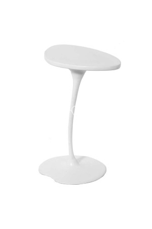 Bout de canapé en fonte d'aluminium blanc 50x33x63 cm