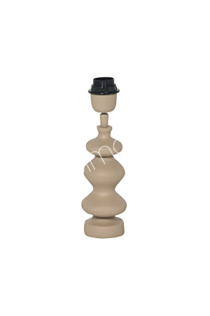 Pied de lampe en fonte d'aluminium taupe 9x9x29 cm