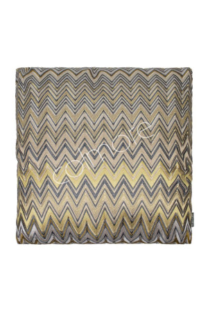 Coussin carré chevron beige 50x50 cm