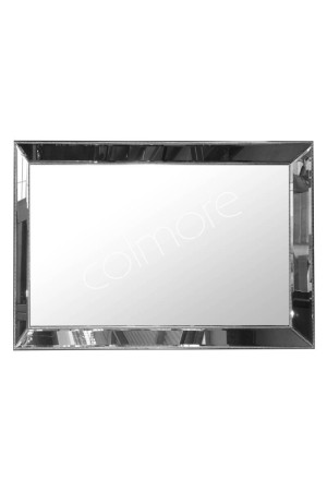 Miroir rectangulaire cadre miroir biseauté petites perles 202x112x9 cm