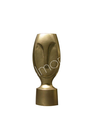 Vase en aluminium bronze 13x10x30 cm