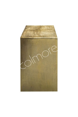 Colonne en aluminium bronze 35x35x89 cm