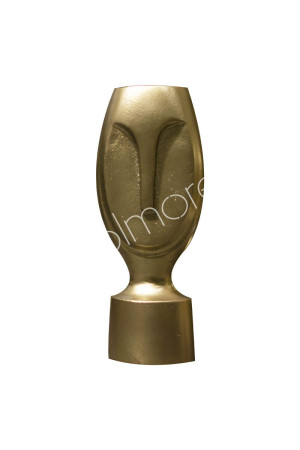 Vase fonte d'aluminium bronze 20x18x50 cm