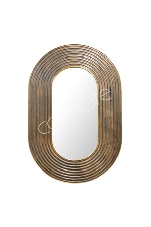 Miroir oval bois de manguier 140x4x90