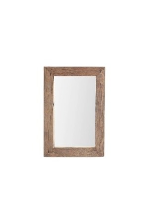 Miroir rectangulaire en bois recyclé 80x120 cm