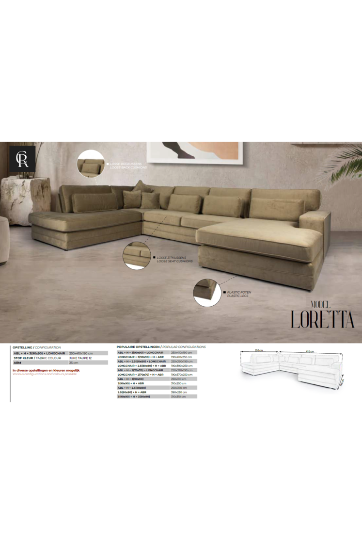 Canapé LORETTA
