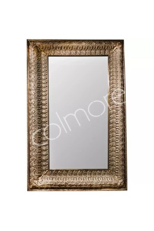 Miroir rectangulaire doré en polyrésine 135x229x11 cm