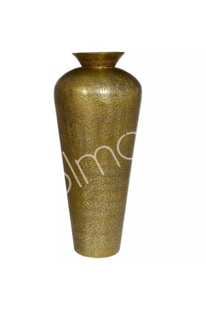 Vase doré en aluminium 40x40x92 cm