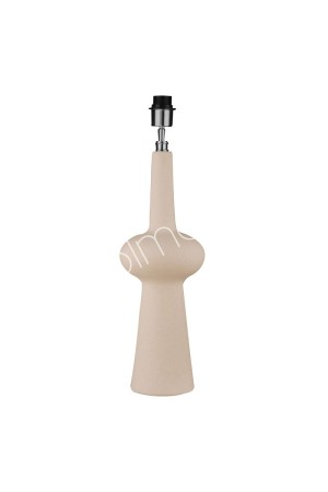 Pied de lampe en céramique blanc cassé 17.5x17.5x59 cm