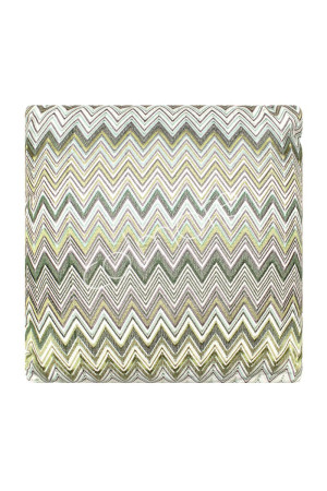 Coussin carré chevron vert 50x50 cm