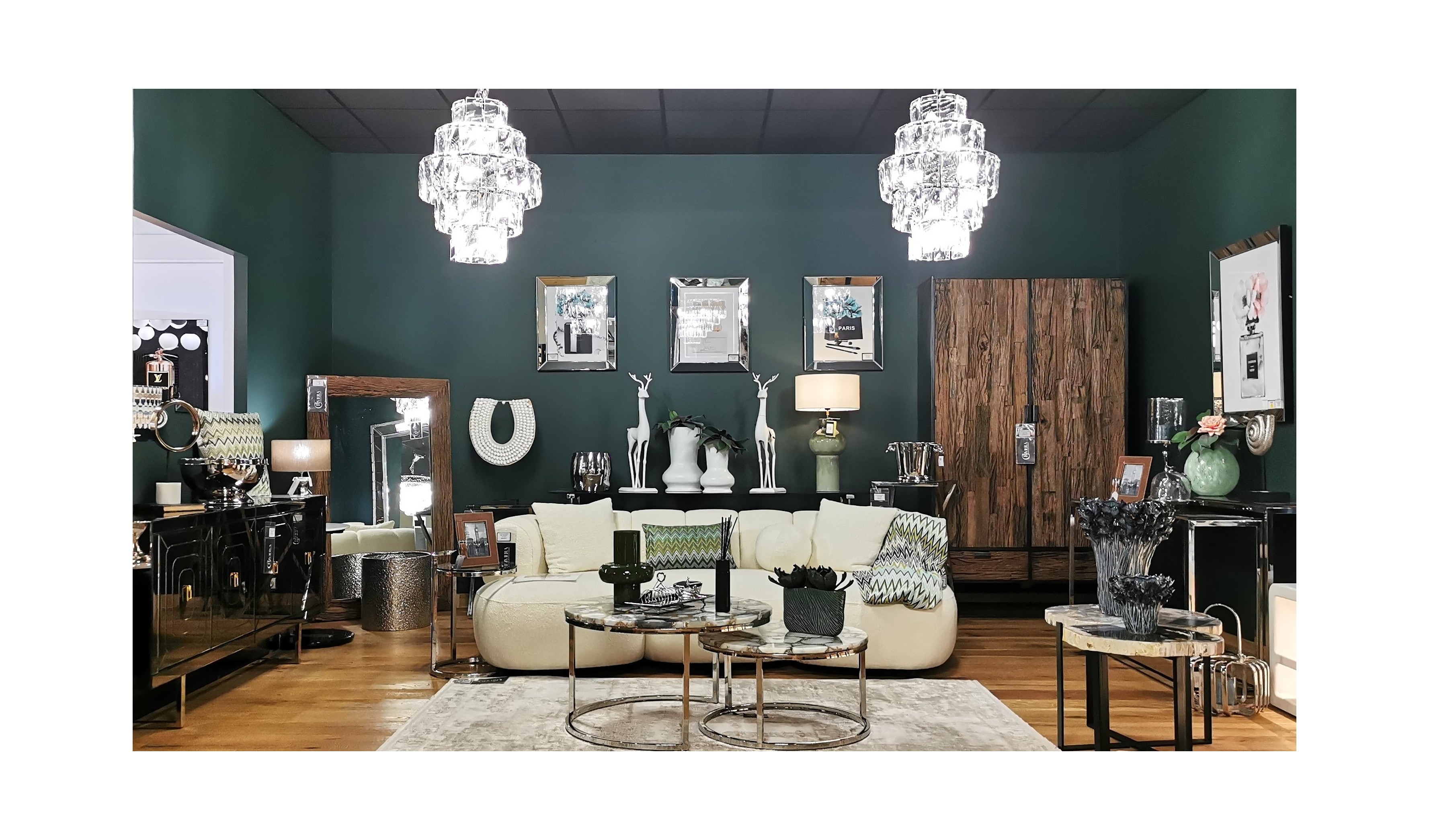 Un salon entre nature et sophistication